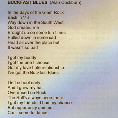 Buckfast Blues